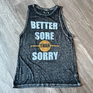 F.I.T Burnout Tank Better Sore Than Sorry 💪 Activewear